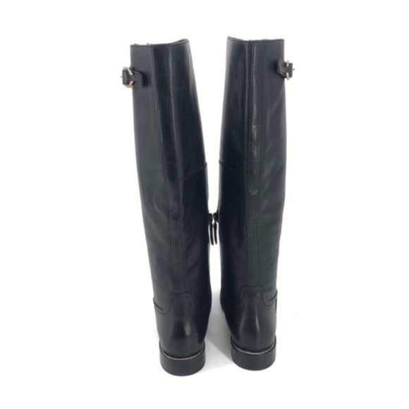 COLE HAAN HARRINGTON GRAND CUSHIONED ZIP BLACK LEATHER KNEE HIGH  BOOTS NEW - Picture 9 of 11